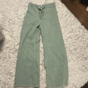 Zara sage green jeans